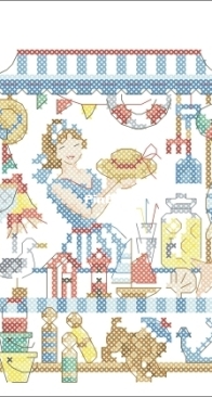 Les Brodeuses Parisiennes LBP - La marchande de plage XSD + PCS