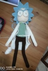 Rick Sanchez amigurumi wip
