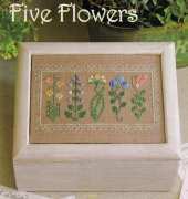 Five Flowers by Elizabeths Designs from Just Cross Stitch Jan/Feb 2007