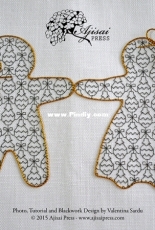 Ajisai Press - Christmas Gingerbread Fill-In Pattern - Free