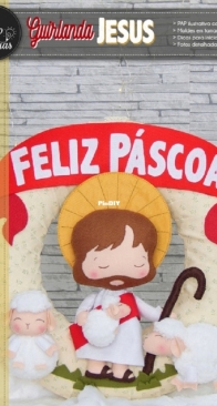 Feltro em Duas - Ane Sousa e Dani Schick - N. 53 - Jesus Garland - Guirlanda Jesus - Portuguese