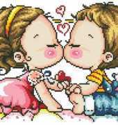 Soda SO-G13  and Soda SO-G14 Kiss Me Sweetheart Girl and Boy Kissing XSD