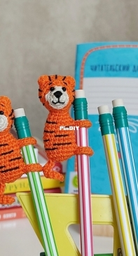 Toys For Friends - Mafulya - Maria Ufimtseva - The Tiny Tiger Pencil Topper - Free