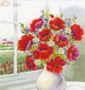 Vervaco 70.319 Poppy Bouquet