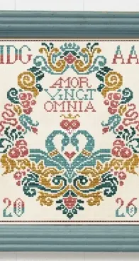 Modern Folk Embroidery Amor Vincit Omnia - SALentines 2026  XSD
