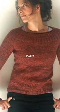 Moxie Pullover by Amy Christoffers -  Savory Knitting