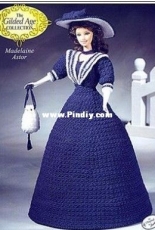 Annies Calendar Bed Doll Society - The Gilded Age Collection - Madelaine Astor - Russian Translated