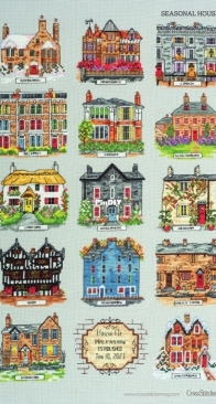 Seasonal Houses SAL by Amanda Butler from Cross Stitcher 391-405 XSD