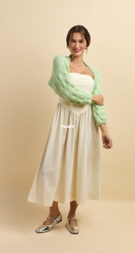 Bubble Sleeve Shrug by Afifa - Free