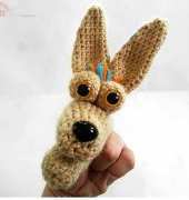 Whispered Whimsy- Kooky Kangaroo Finger Puppet