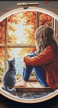 My Brave Sitch - Girl by Autumn Window by Hanna Levchuk XSD