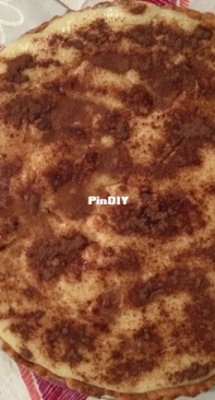 Tarta de leche con cacao