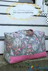 Vera Bradley Inspired DIY Cargo Duffel Bag - Remona - The Stitching Scientist - Free