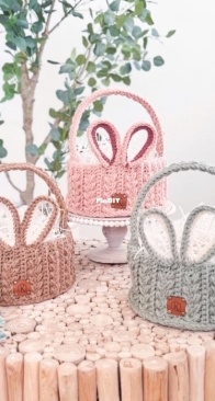 Briana K Designs - Briana A Kepner - Wheat Stitch Easter Basket - English