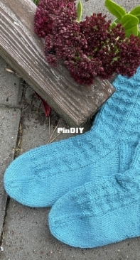 Diamonds + Dots Socks by Terri Maue-Free