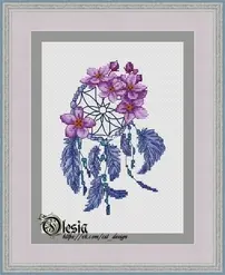 Dreamcatcher With Flowers by Olesia Gavrilova