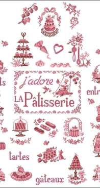 Un Tablier Toile de Jouy Brodé from Creation Point de Croix - Hiver 2025 XSD+PCS