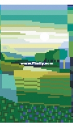 Blaugrüne Landschaft by Ton Schulten XSD