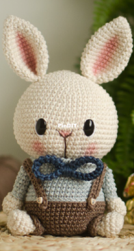 Papillon feito à mão - Isis Soares - Bunny Dom -  Coelho Dom - Portuguese