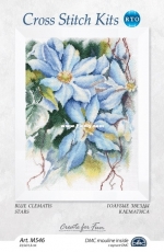 RTO M546 - Blue Clematis Stars