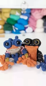 CoCo Crochet Lee - Lee Sartori - Herbert and Gerbert Spotted Frogs - Free