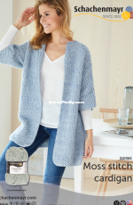 Schachenmayr-S10365-by Quail Studio-Moss Stitch Cardian-Free.