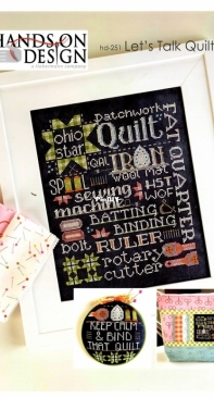 Hands On Design - Chalk Talk hd-251 Lets Talk Quilting PCS + XSD