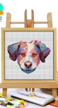 Awesome Pattern Studio - CS1127 - Mandala Dog XSD