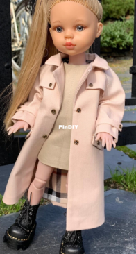 Gabardina para Paola reina - sewArtandDoll - ingles