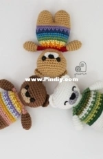 Yarn Wave - Banga Vaicekauskiene - Rainbow Teddy - Free