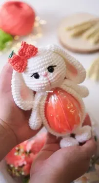 Receitas Carneirinho - Izabel Carneiro - Rabbit Egg holder - Porta Ovo Coelha - Portuguese