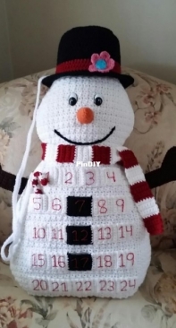 Grammyjolids - JoAnne Grimm Thompson - Snowman Countdown Pillow