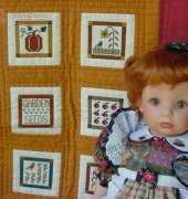 Cinnamon Hearts Needlework Quilt
