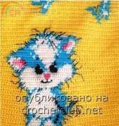 Tunic dress "Cat" - Вязaнoe плaтьe-тyникa Кoтик