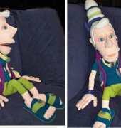Michaela Harder-Baumann - Grandma Hand Puppet Clothing Kleidung der Handpuppe Oma - German