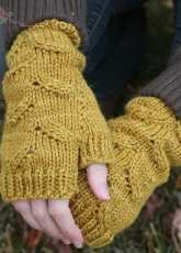 Harvest Date Fingerless Mitts - Gretchen Ronnevik