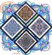 Ink Circles Four Seasonal Mandalas - M10 Summer Mandala