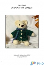 Polar Bear - Barbara Prime - Fuzzy Mitten