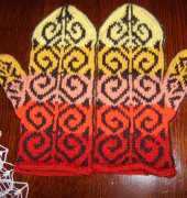 Fiddlehead Mittens by Adrian Bizilia