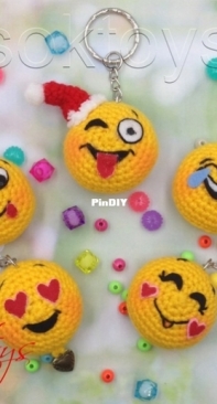 Tatsok Toys - Tatyana/Tatiana Sokolova - Emoji Keychains - Смайлики-брелочки - Татьяна Соколова - Russian - Free