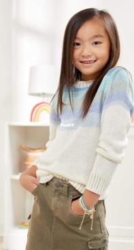 Kids Top-Down Stripes Raglan by Premier Yarns Design Team -Free