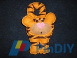Tigre Feltro Porta pendurada / Tiger Felt Door Hanging