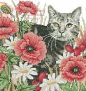 Autumn Cat by Maria Diaz from Cross Stitch Gold 42 PCS