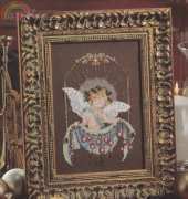 Holly Cherub by Nora Corbett from A Cross-Stitch Christmas:Handmade Holiday