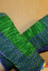 Not Intarsia Fingerless Gloves by Jen Zeyen