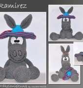Haekelgetier - Motley Crochet Crew - Sandra Hawlik - Donkey Ramirez - Esel Ramirez - German