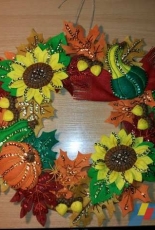 Harvest Time Wreath/Bucilla