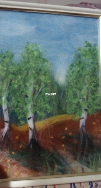 Felting - wool painting