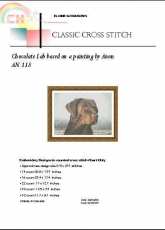 Classic Cross Stitch AN 163 - Chocolate Lab