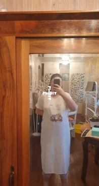 Dimensions apron stamped cross stitch